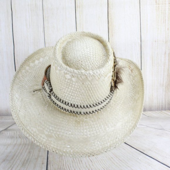 BAILEY Panama Straw Hat Size 7.5 - Picture 4 of 10